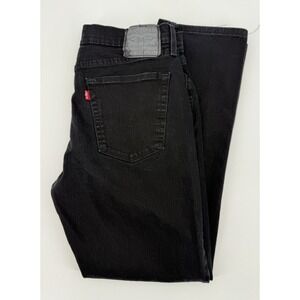 Levis 514 Jeans Men 36x32 Black Straight Fit Dark Wash American Denim Pants